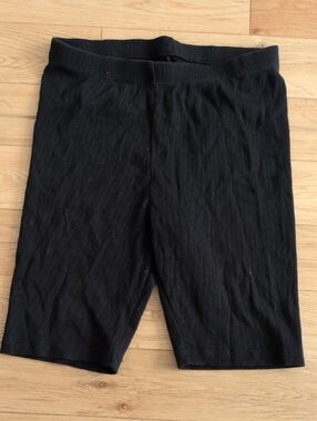 Cat & Jack Black Ribbed Athletic Biker Shorts